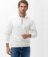 Brax Sion Modern Sweat Blue Planet Organic Cotton Pullover Off White