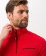 Brax Sion Uni Sweat Detail Contrast Pullover Fire