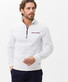 Brax Sion Uni Sweat Detail Contrast Pullover White