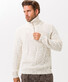 Brax Steffen Contrast Pullover Off White