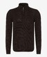 Brax Steffen Sipper Neck Wool Blend Pullover Cigar