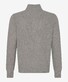 Brax Steffen Troyer Zip Collar Two-Tone Mouliné Pullover Platinum