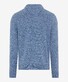 Brax Steffen Troyer Zip Collar Two-Tone Mouliné Pullover Smoke Blue