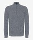 Brax Steffen Uni Color Half-Zip Collar Trui Platinum