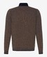 Brax Steffen Zip Collar Pullover Camel