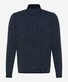 Brax Steffen Zip Collar Pullover Indigo