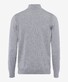 Brax Steffen Zip Collar Wool Uni Fine Knit Styling Details Pullover Platinum