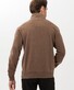 Brax Steve Troyer Zip Sporty Styling Details Soft Sweat Pullover Cold Brew