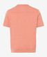Brax Sully Short Sleeve Sweat Blue Planet Cotton Pullover Peach