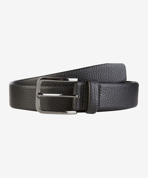 Brax Textured Leather Riem Zwart