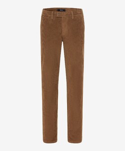 Brax Thilo Corduroy Flat-Front Bestperformer Cut Corduroy Trouser Beige