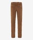 Brax Thilo Corduroy Flat-Front Bestperformer Cut Corduroy Trouser Beige