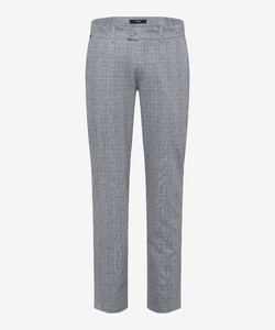 Brax Thilo Fine Modern Jersey Check Broek Grijs