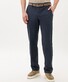 Brax Thilo Luxury Soft Cotton Flat-Front Easy Care Broek Navy