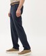 Brax Thilo Luxury Soft Cotton Flat-Front Easy Care Broek Navy