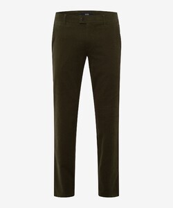 Brax Thilo Modern Cotton Blend Flat Front Broek Khaki