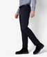 Brax Thilo Modern Cotton Blend Flat Front Broek Navy