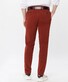 Brax Thilo Modern Cotton Blend Flat Front Broek Rood