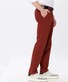 Brax Thilo Modern Cotton Blend Flat Front Broek Rood