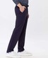 Brax Thilo Modern Jersey Flat Front Broek Navy