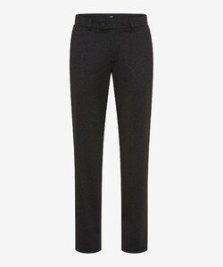 Brax Thilo Texture Faux Uni Fine Jersey Broek Dark Grey