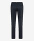 Brax Thilo Texture Faux Uni Fine Jersey Broek Donker Blauw