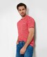 Brax Timmy Jersey Linen Cotton Rich Mélange Color T-Shirt Signal Red