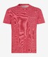 Brax Timmy Jersey Linen Cotton Rich Mélange Color T-Shirt Signal Red