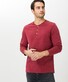 Brax Timmy Serafino Cotton T-Shirt Burned Red