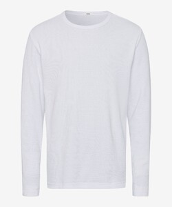 Brax Timon Blue Planet Interlock Jersey T-Shirt White