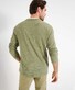 Brax Timon Fine Cotton Subtle Texture Long Sleeve T-Shirt Hunter