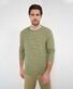 Brax Timon Fine Cotton Subtle Texture Long Sleeve T-Shirt Hunter