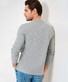 Brax Timon Fine Cotton Subtle Texture Long Sleeve T-Shirt Shade