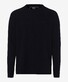Brax Timon Long Sleeve Interlock Jersey Organic Cotton T-Shirt Navy