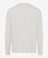 Brax Timon Long Sleeve Interlock Jersey Organic Cotton T-Shirt Off White Melange