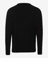 Brax Timon Long Sleeve Interlock Jersey Organic Cotton T-Shirt Zwart