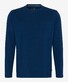 Brax Timon Long Sleeve Soft Fine Jersey Single Breast Pocket T-Shirt Indigo