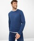 Brax Timon Long Sleeve Soft Fine Jersey Single Breast Pocket T-Shirt Indigo