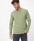 Brax Timon Long Sleeve Soft Fine Jersey Single Breast Pocket T-Shirt Salvia