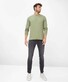 Brax Timon Long Sleeve Soft Fine Jersey Single Breast Pocket T-Shirt Salvia