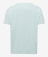 Brax Todd Ultralight Blue Planet Fine Piqué T-Shirt Crushed Mint