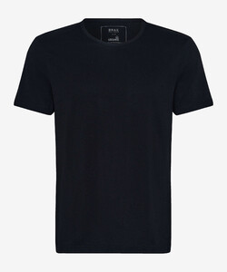 Brax Tony Jersey Crew Neck Organic Cotton T-Shirt Black