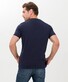 Brax Tony Organic Cotton Crew Neck Blue Planet T-Shirt Athletic