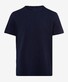 Brax Tony Organic Cotton Crew Neck Blue Planet T-Shirt Athletic