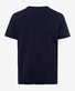 Brax Tony Organic Cotton Crew Neck Blue Planet T-Shirt Athletic