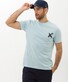 Brax Tony Shirt Brand Name T-Shirt Frozen Blue