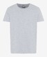 Brax Tony Short Sleeve Fine Jersey Crew Neck T-Shirt Platinum