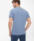 Brax Tony Short Sleeve Fine Jersey Crew Neck T-Shirt Smoke Blue