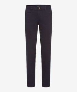 Brax Torge Flat-Front Rich Soft Feel Cotton Broek Navy