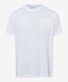 Brax Trent Fine Piqué Performance Easy Care T-Shirt White